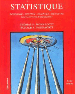 Couverture du livre 'Statistique' de Thomas H. Wonnacott & Ronald J. Wonnacott