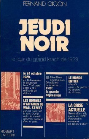 Couverture du livre 'Jeudi Noir'